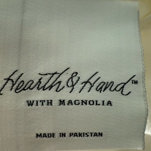 Hearth and Hand x Magnolia King Sz Cotton/Linen Duvet Cover and Pillow Sham Set - Picture 12 of 14